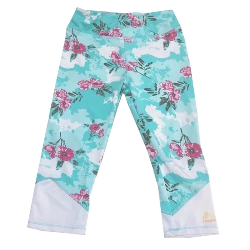 ❤️ RBX Girls' Teal Flowerprint Panys Size M (5/6)